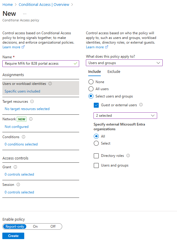显示选择所有来宾用户的屏幕截图。