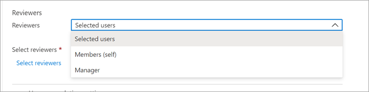 所选用户或成员（自我）的审阅者列表