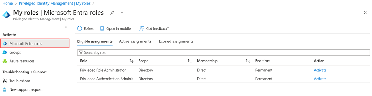 “我的角色”页显示可以激活的角色