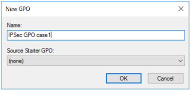 为 OU 创建的 GPO 命名的屏幕截图。