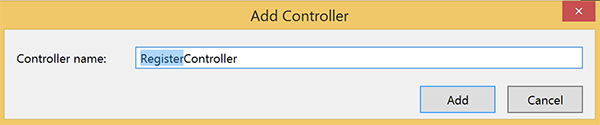 The Add Controller window.
