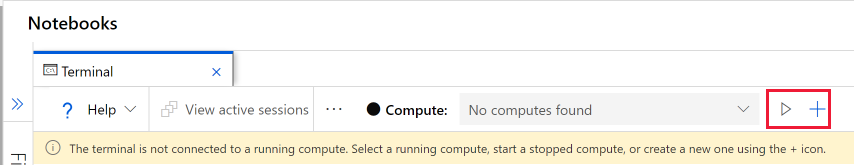 显示如何启动或创建计算实例的屏幕截图。