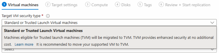 显示标准或受信任启动虚拟机的屏幕截图。