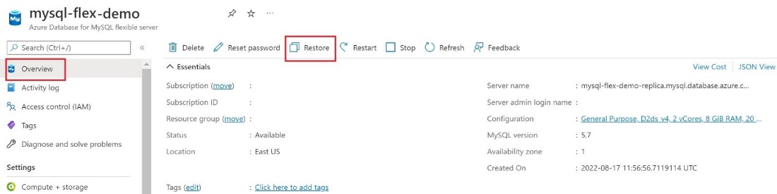 概述页的屏幕截图。