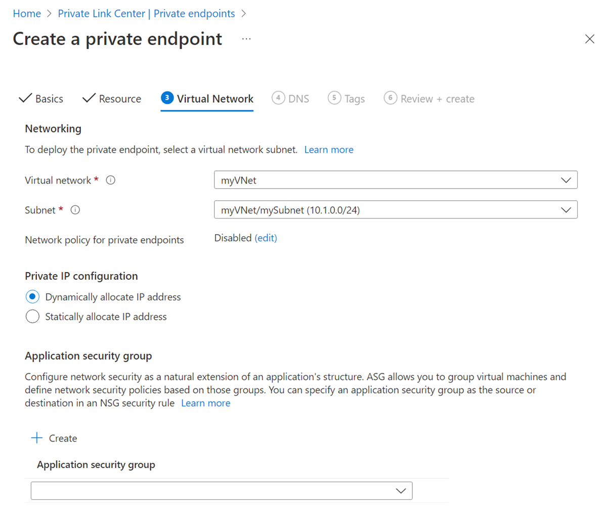 动态 IP 地址选择的屏幕截图。