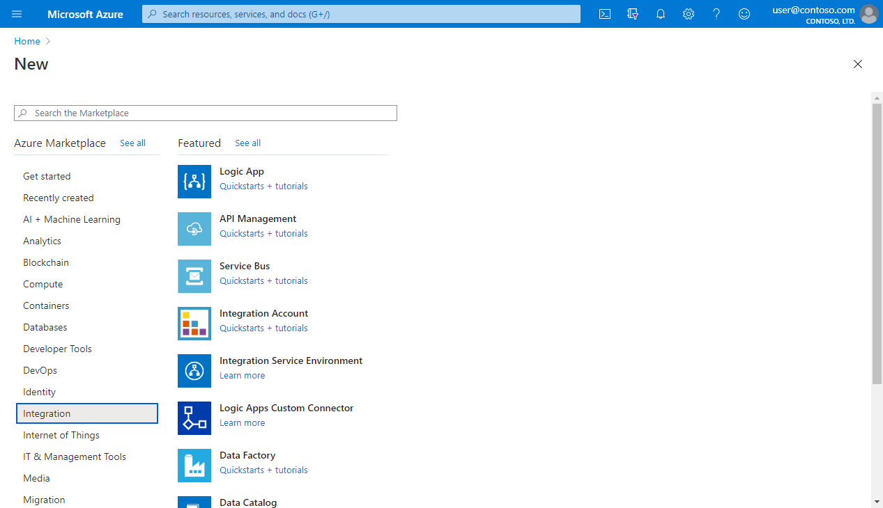  选择Azure服务总线