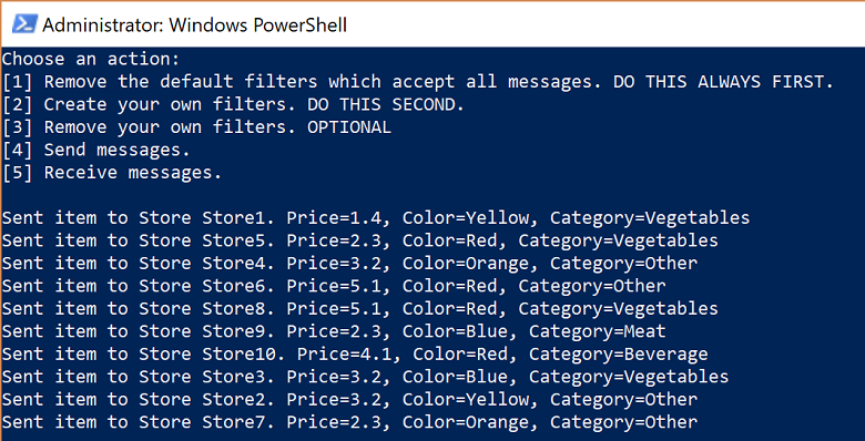屏幕截图显示发送 10 条消息的结果。