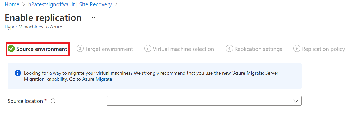显示源环境窗格的屏幕截图。