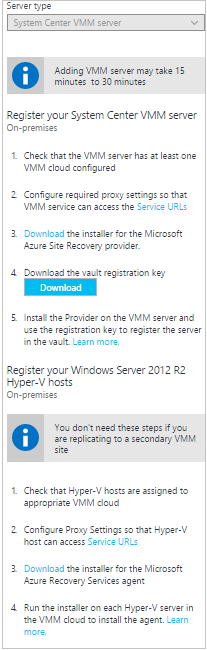 下载提供程序、注册密钥和代理的屏幕截图。