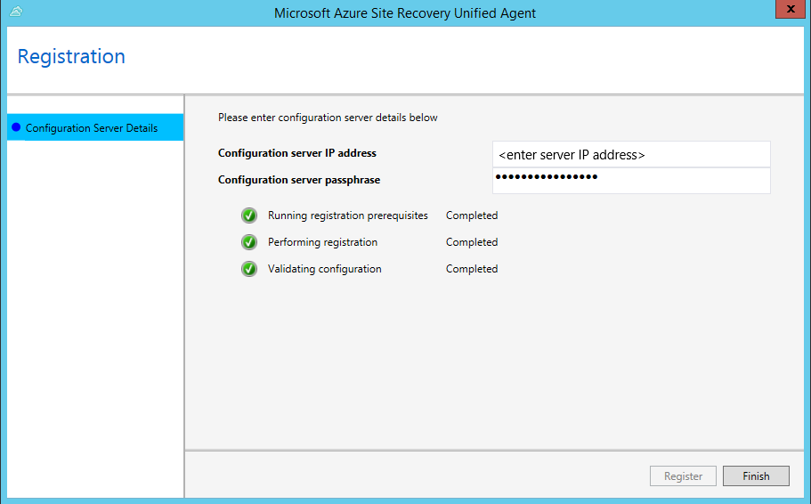 移动服务注册最终页。