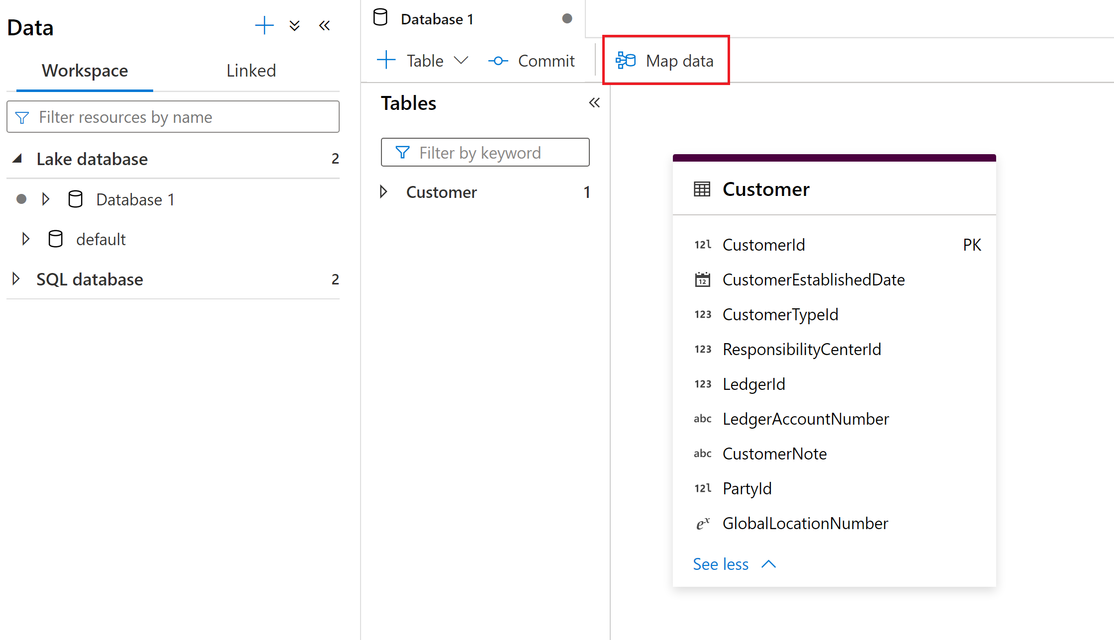 显示如何打开地图数据的屏幕截图。