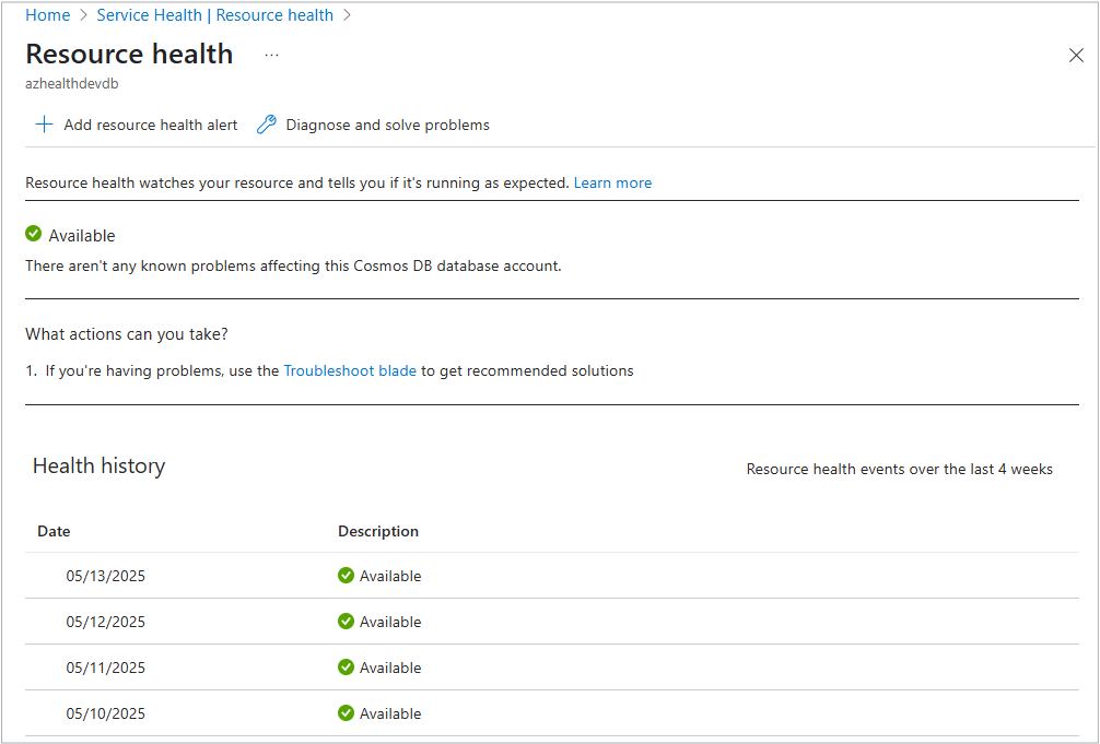 网关的“可用”状态的屏幕截图。