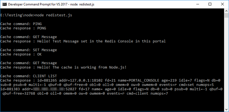 Redis Cache app completed