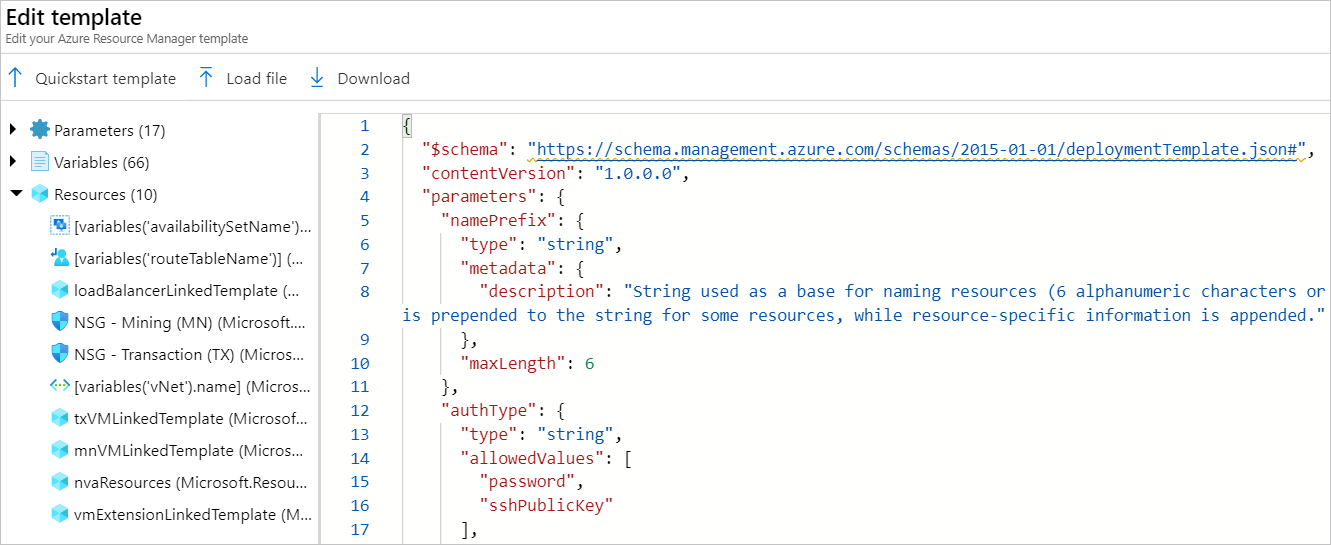 Edit template with the leader template pasted