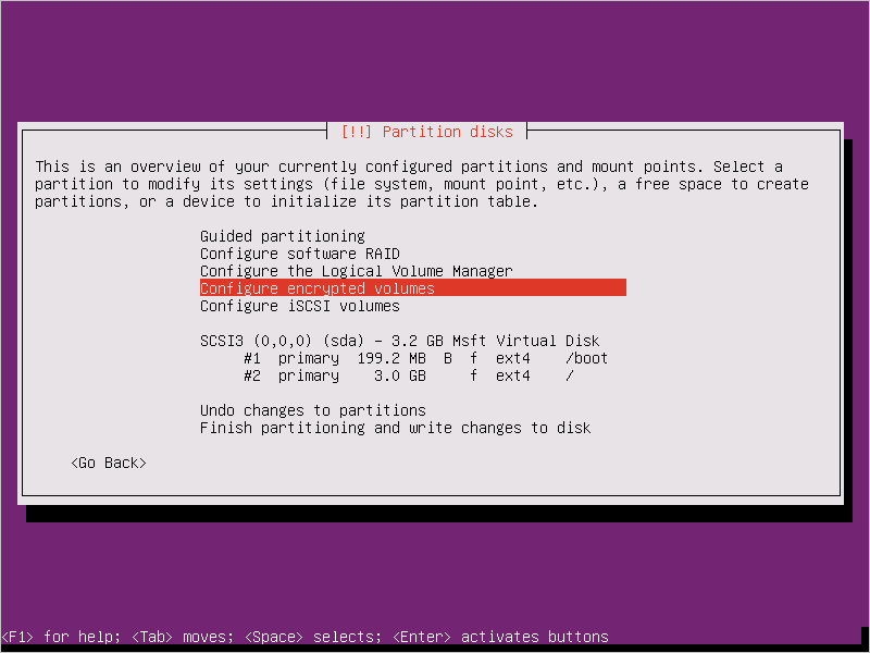 Ubuntu 16.04 安装 - 配置加密卷