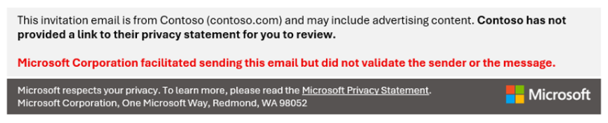 显示电子邮件中页脚部分的屏幕截图。