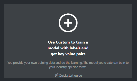 FOTT 工具选择“自定义模型”选项的屏幕截图。