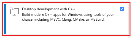 显示 Visual Studio 安装程序“修改”对话框的“工作负载”选项卡的屏幕截图。