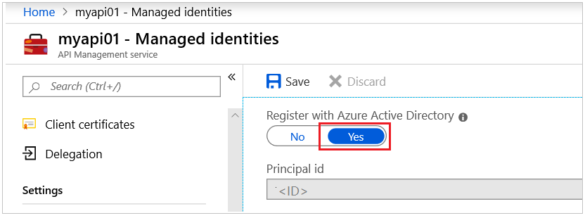 Registering with Azure Active Director