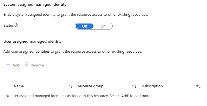 Microsoft.ManagedIdentity.IdentitySelector first step