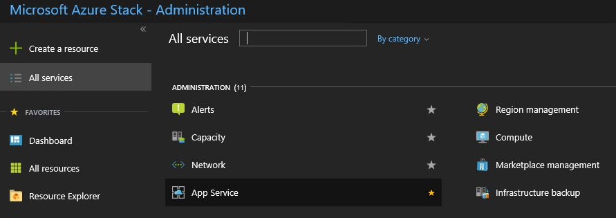 应用程序服务资源提供程序管理