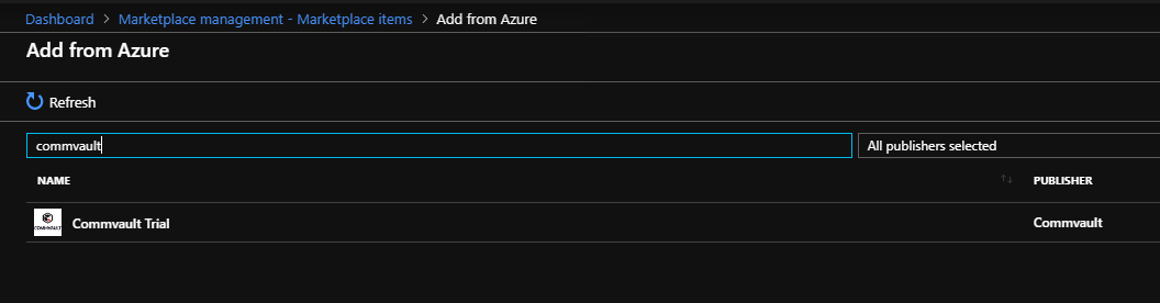 适用于 Azure Stack Hub 的 Commvault