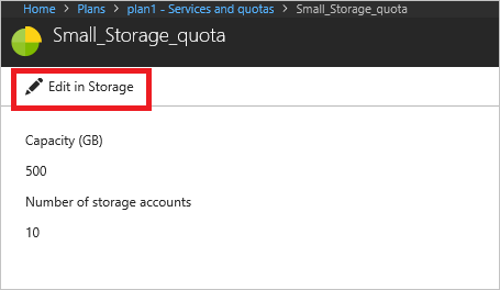 编辑Azure Stack Hub管理员门户中的计划