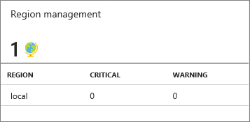 Azure Stack Hub 管理员门户中的区域管理磁贴