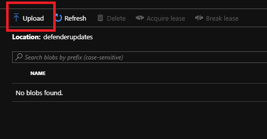 Azure Stack Hub Defender - upload