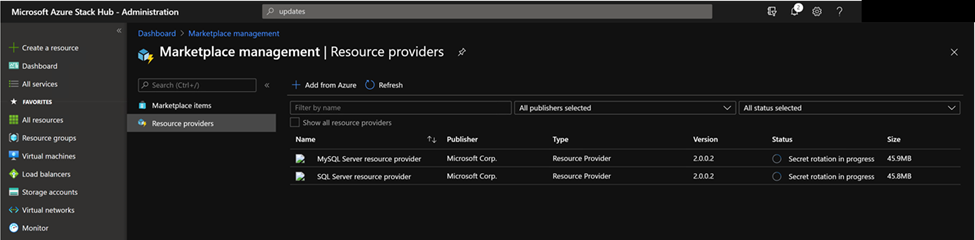 正在进行机密轮换的屏幕。