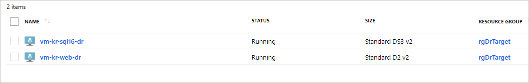 A list titled Phase Details shows six events for four machines. For each there is a phase name, status, start time, and end time. The phase names are Power Off, Power On, Disable Synch, and Post Operation.