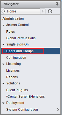 屏幕截图显示如何选择“用户和组”选项。