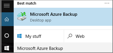 Azure Backup snap-in