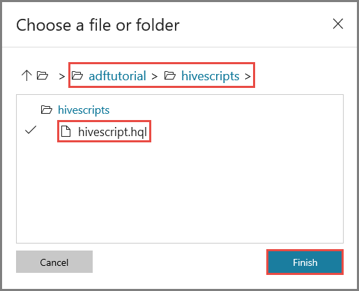 Choose a file or folder