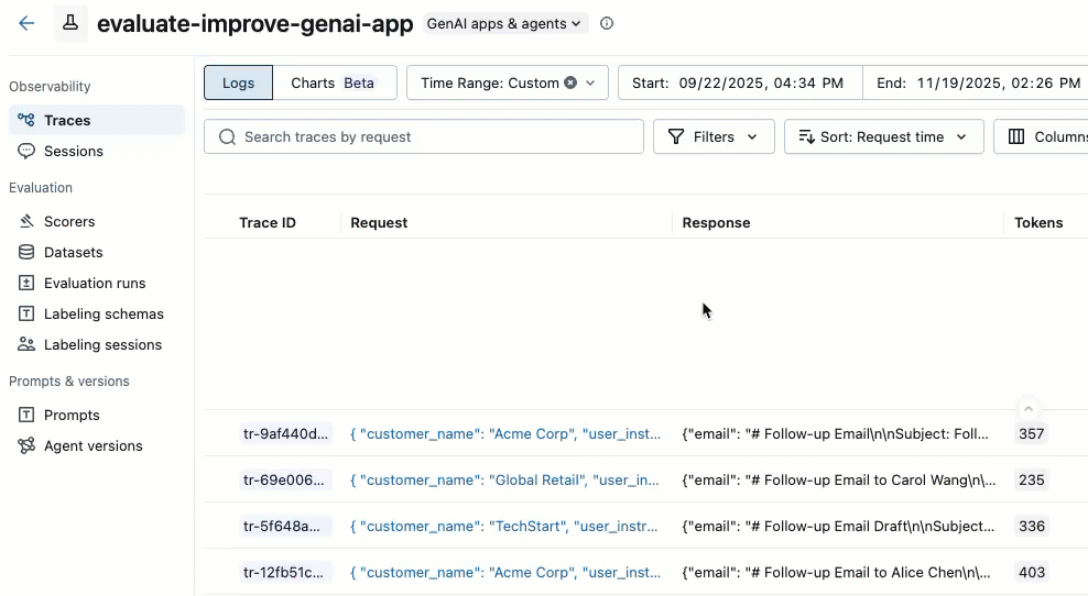 选择用于评估的数据集的跟踪