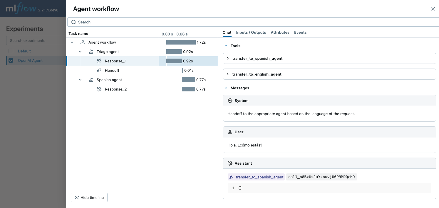 通过自动日志进行 OpenAI 跟踪