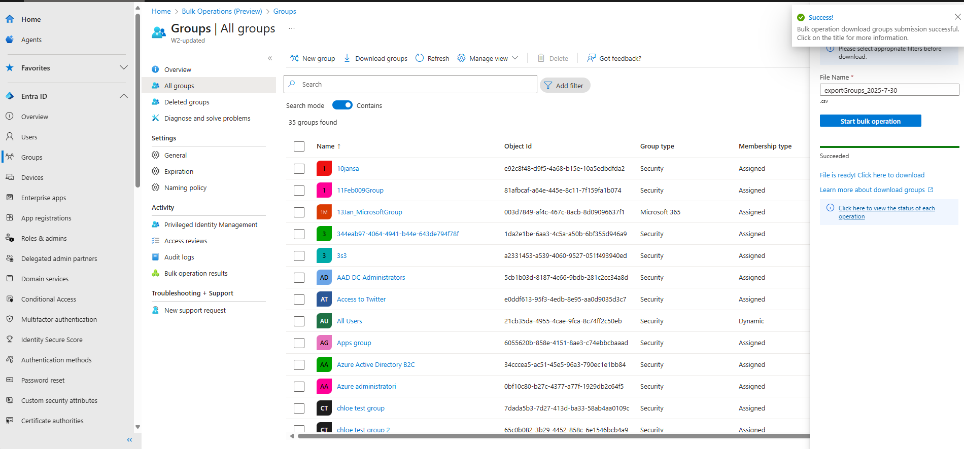 在批量操作开始之前提示输入文件名的“下载组”对话框的屏幕截图。