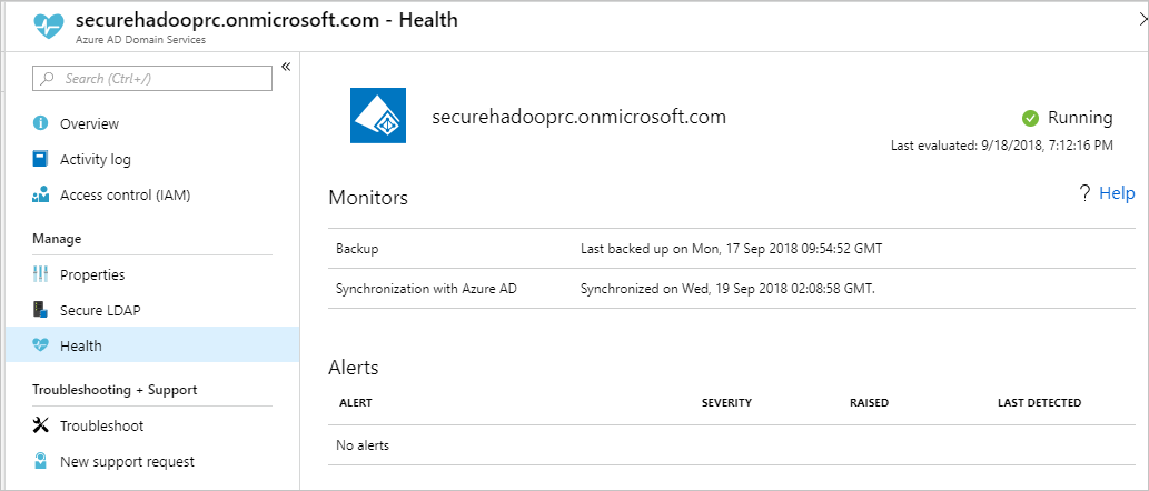 Microsoft Entra Domain Services health