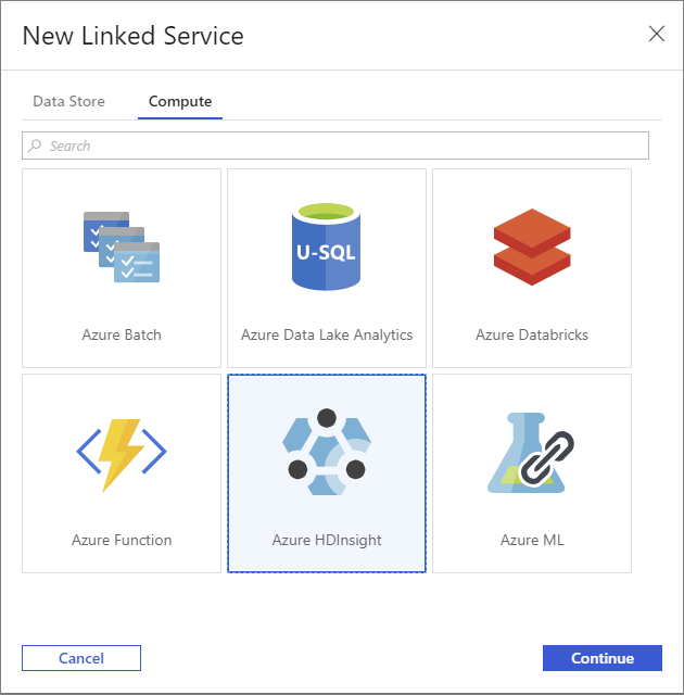 为 Azure 数据工厂创建 HDInsight 链接服务。