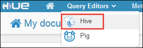 在 HDInsight Hue 门户中使用 Hive 编辑器。
