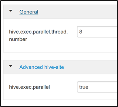 Apache Hive 并行执行显示。
