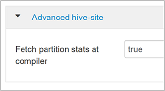Hive 统计信息 - 设置分区统计信息。
