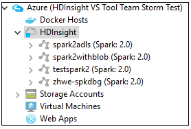 Azure 资源管理器 3 中的 HDInsight Spark 群集。
