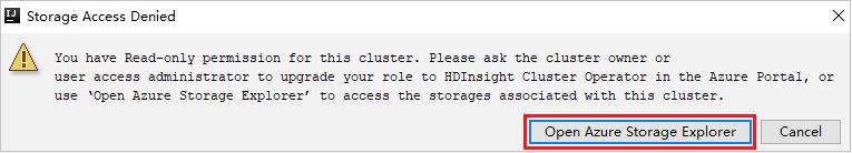 IntelliJ IDEA 存储访问被拒绝按钮。