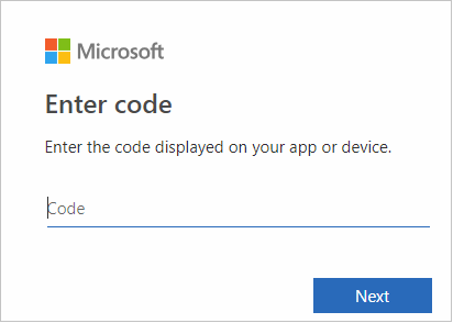`Microsoft HDI 输入代码对话框`。