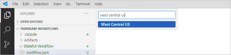 显示“资源管理器”窗格的屏幕截图，其中显示了位置列表，并已选择“中国东部 2”。