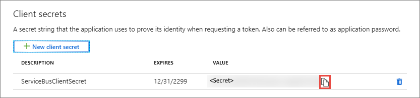 屏幕截图显示“客户端密码”部分，其中包含你添加的密码。