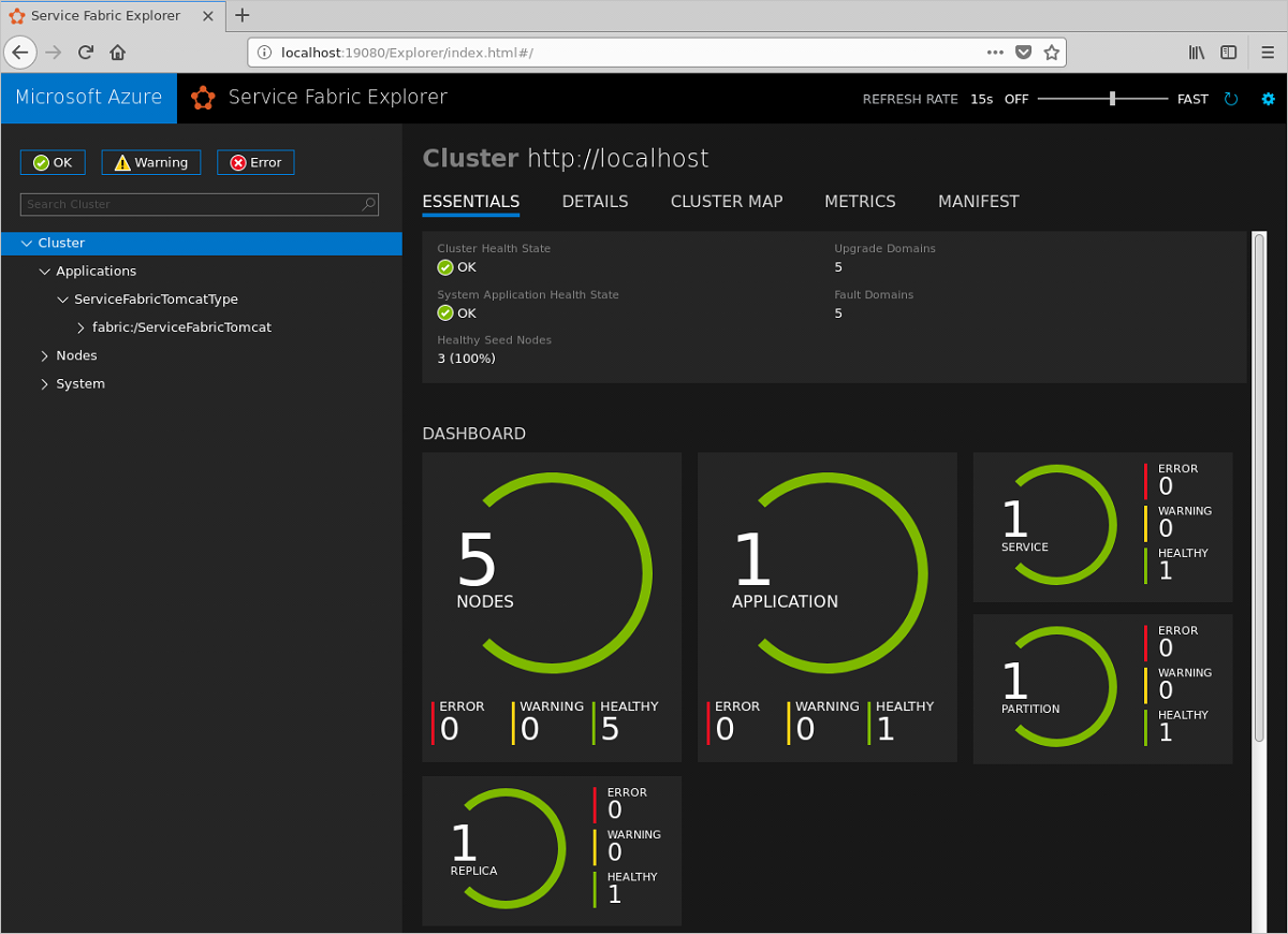 Service Fabric Explorer