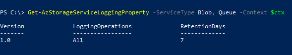 Retention policy in PowerShell output