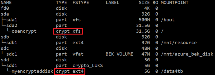 OS crypt layer for logical volumes and normal disks